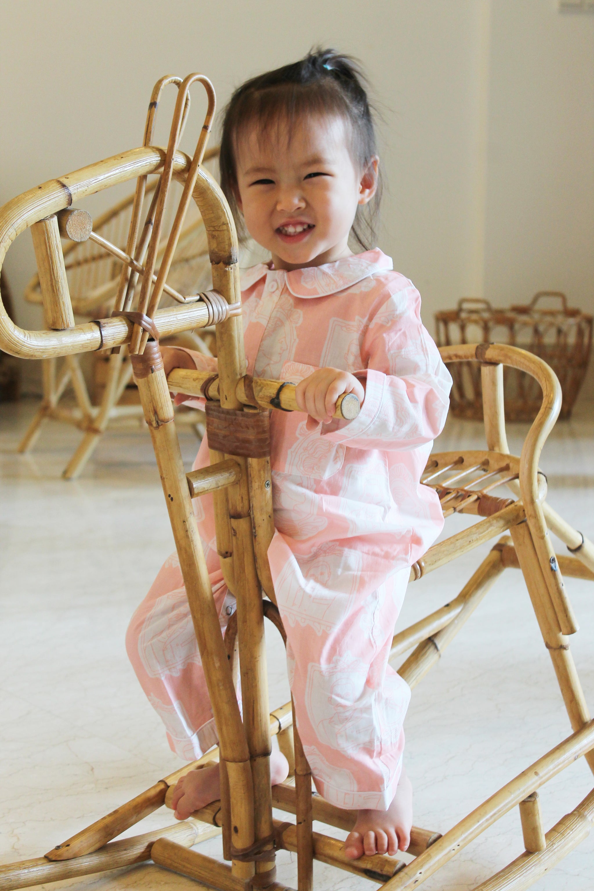 The Explorers (Blush) Baby Pyjama Rompers