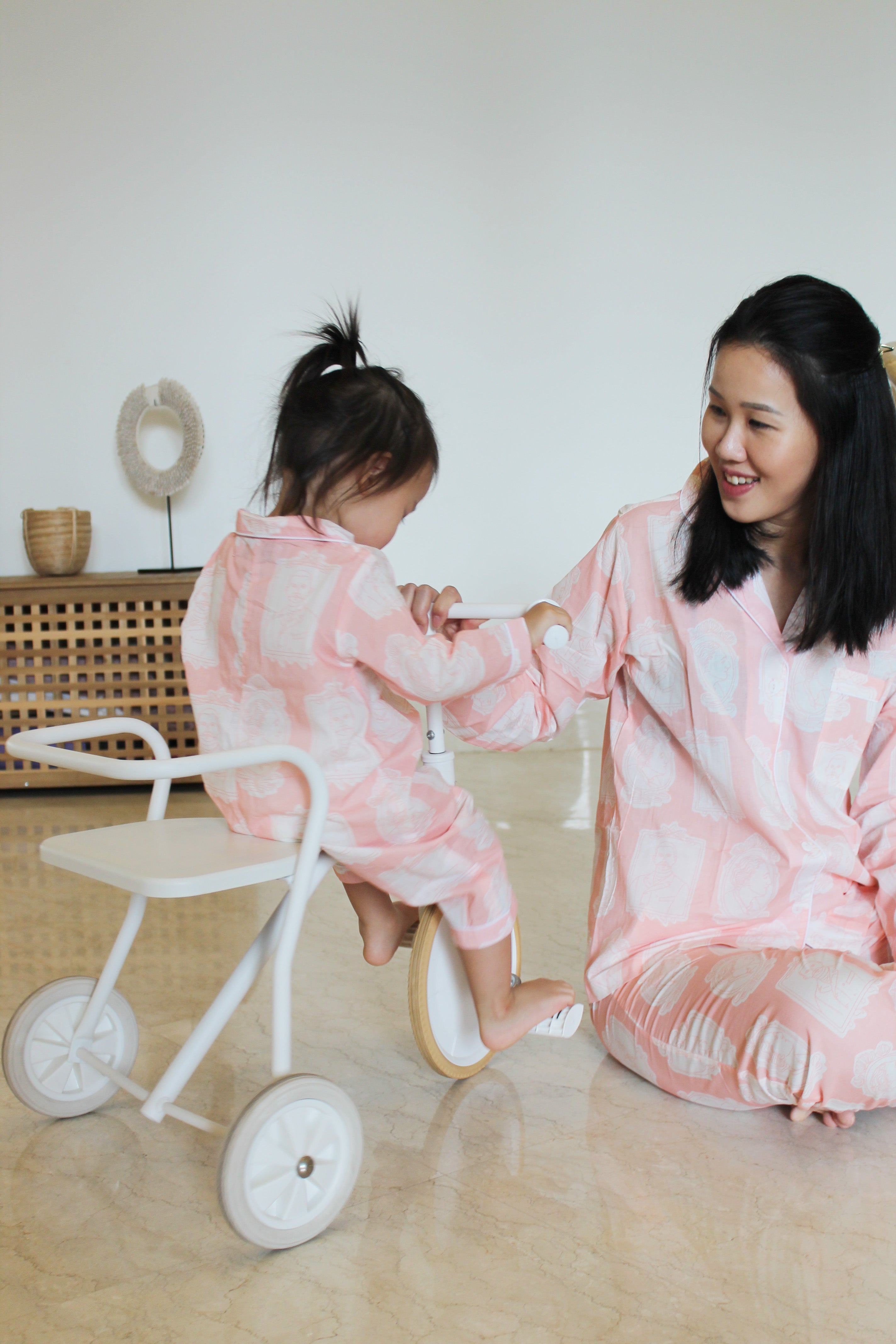 The Explorers (Blush) Baby Pyjama Rompers