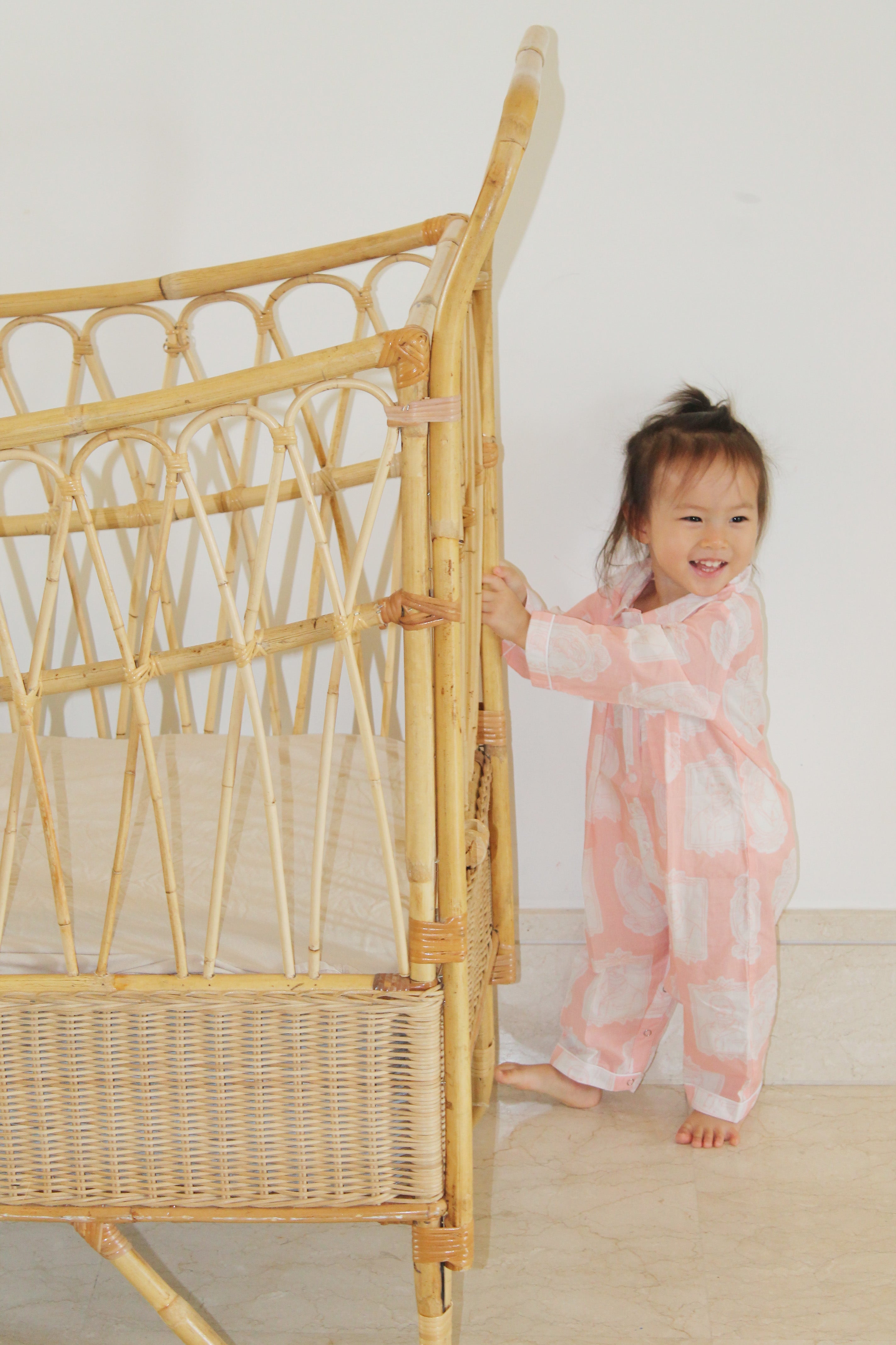 The Explorers (Blush) Baby Pyjama Rompers