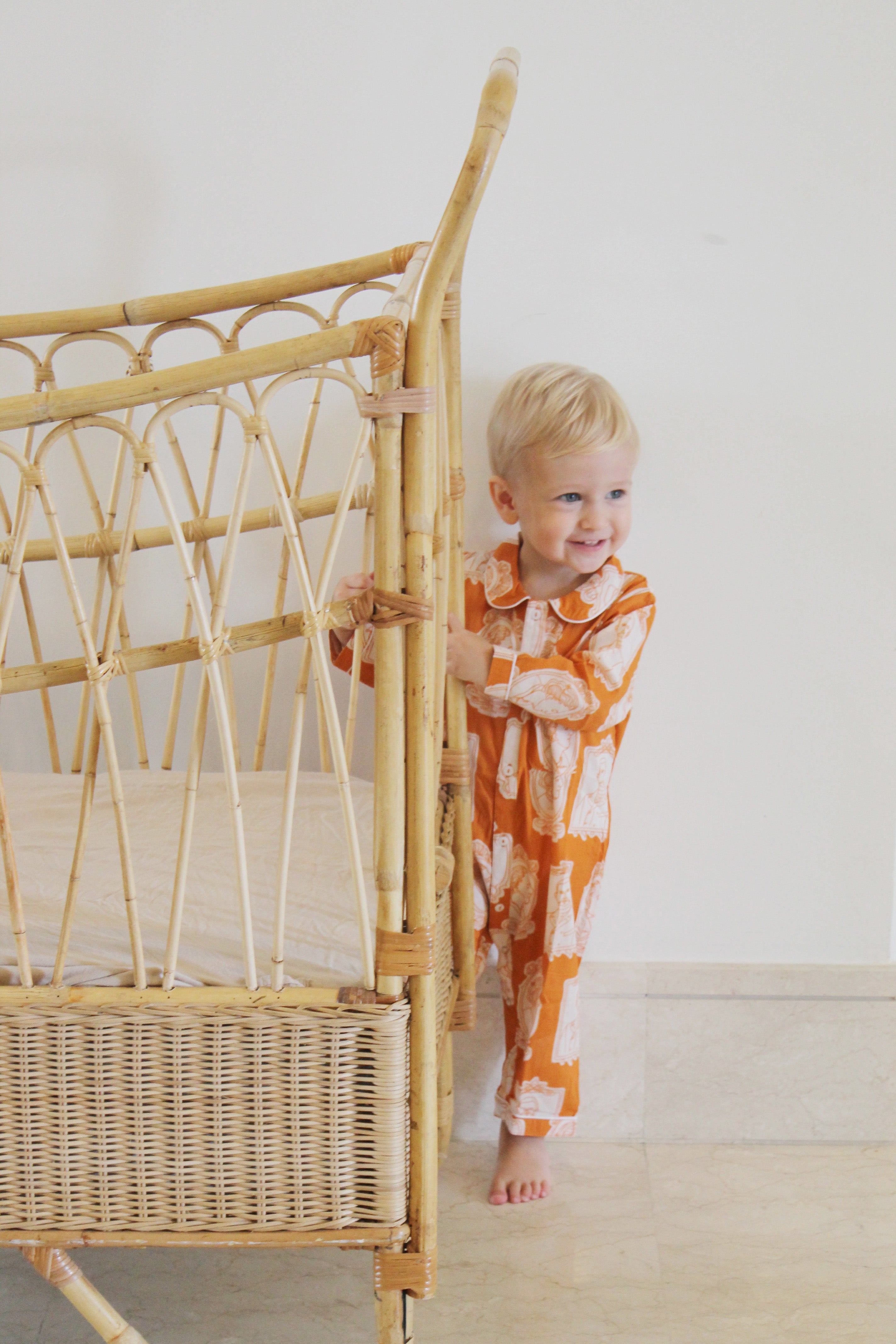 The Explorers (Saffron) Baby Pyjama Rompers