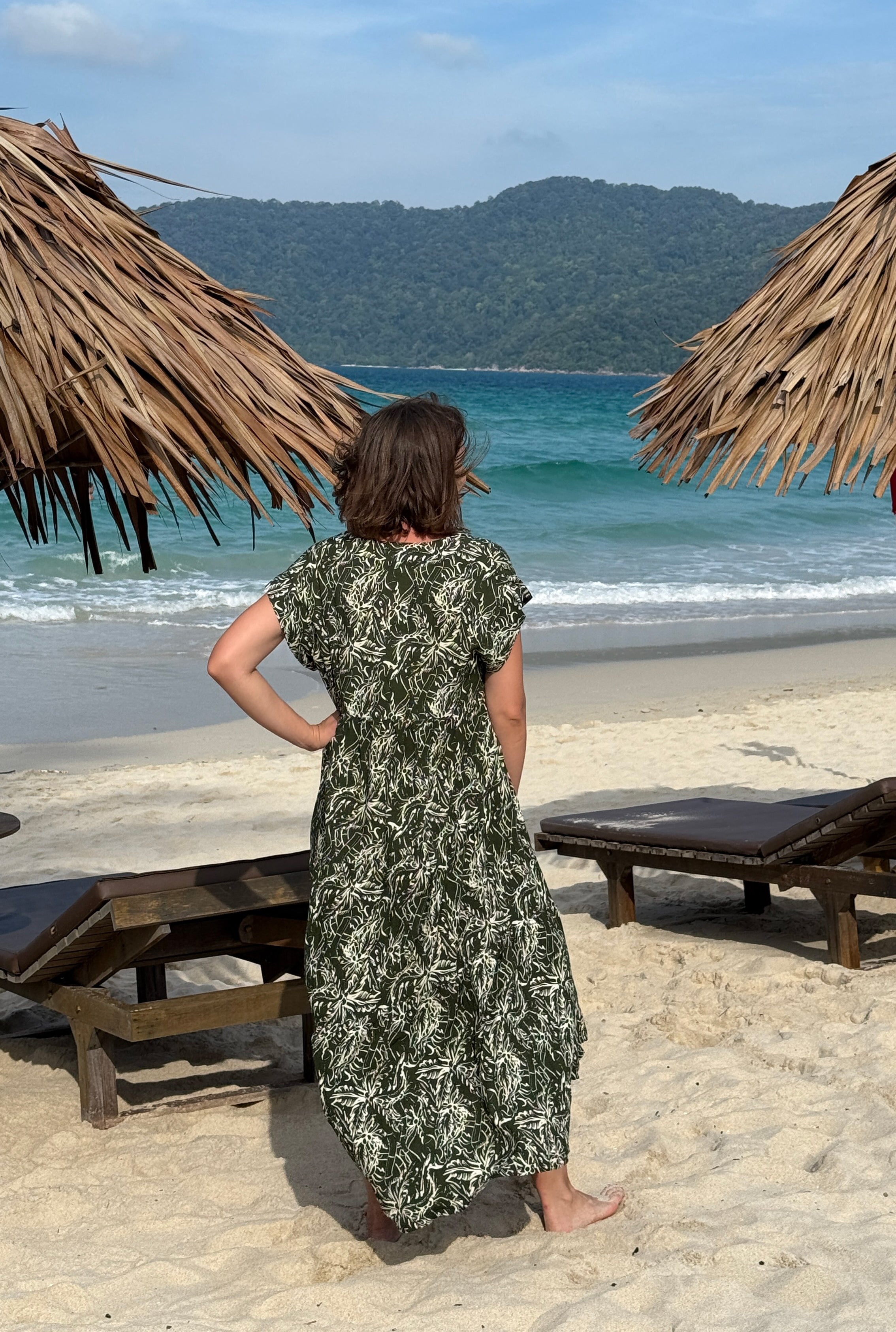Palmika Maxi Dress Khaki