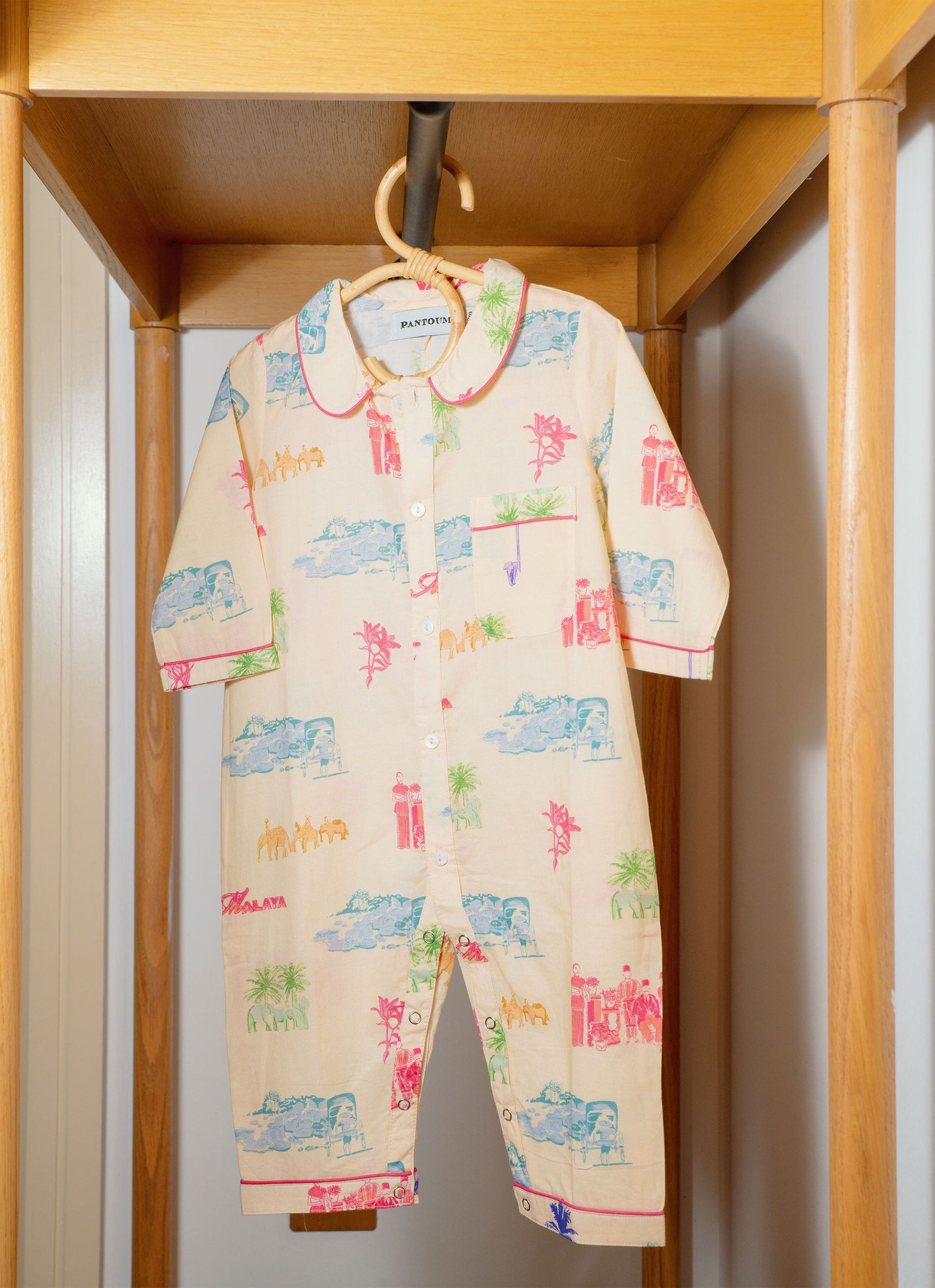 Toile de Malaya (Multico) Baby Pyjama Rompers