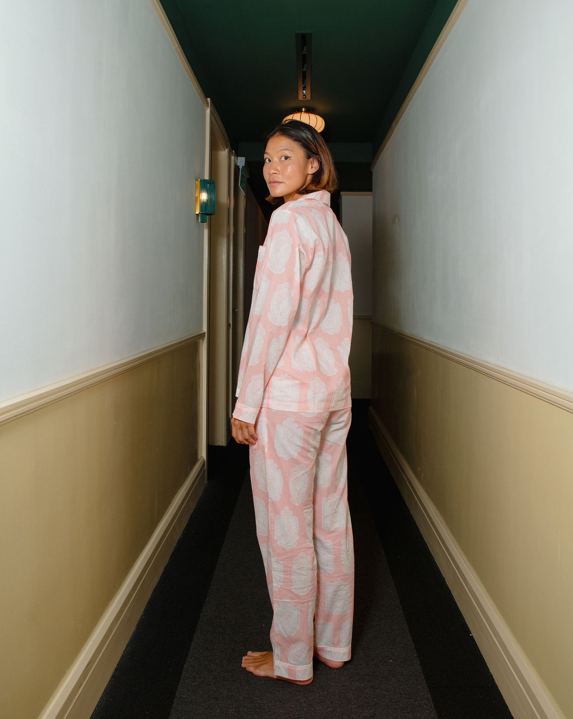 The Explorers (Blush) Long Pyjama Set