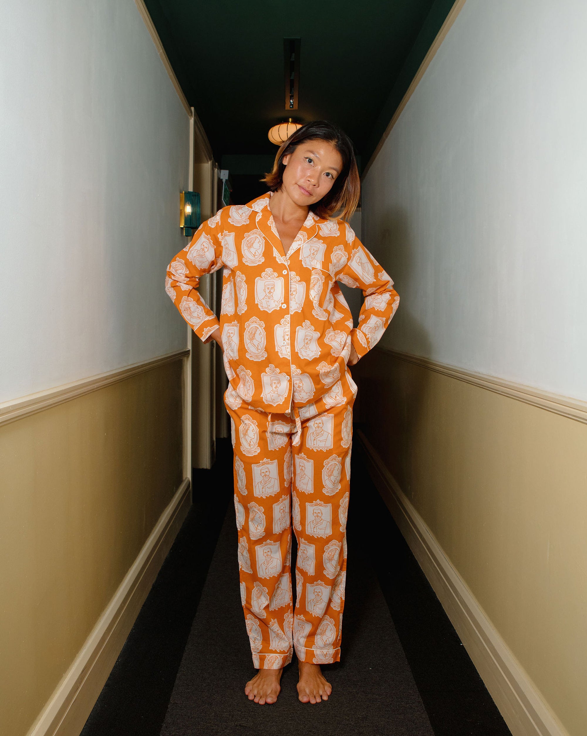 The Explorers (Saffron) Long Pyjama Set