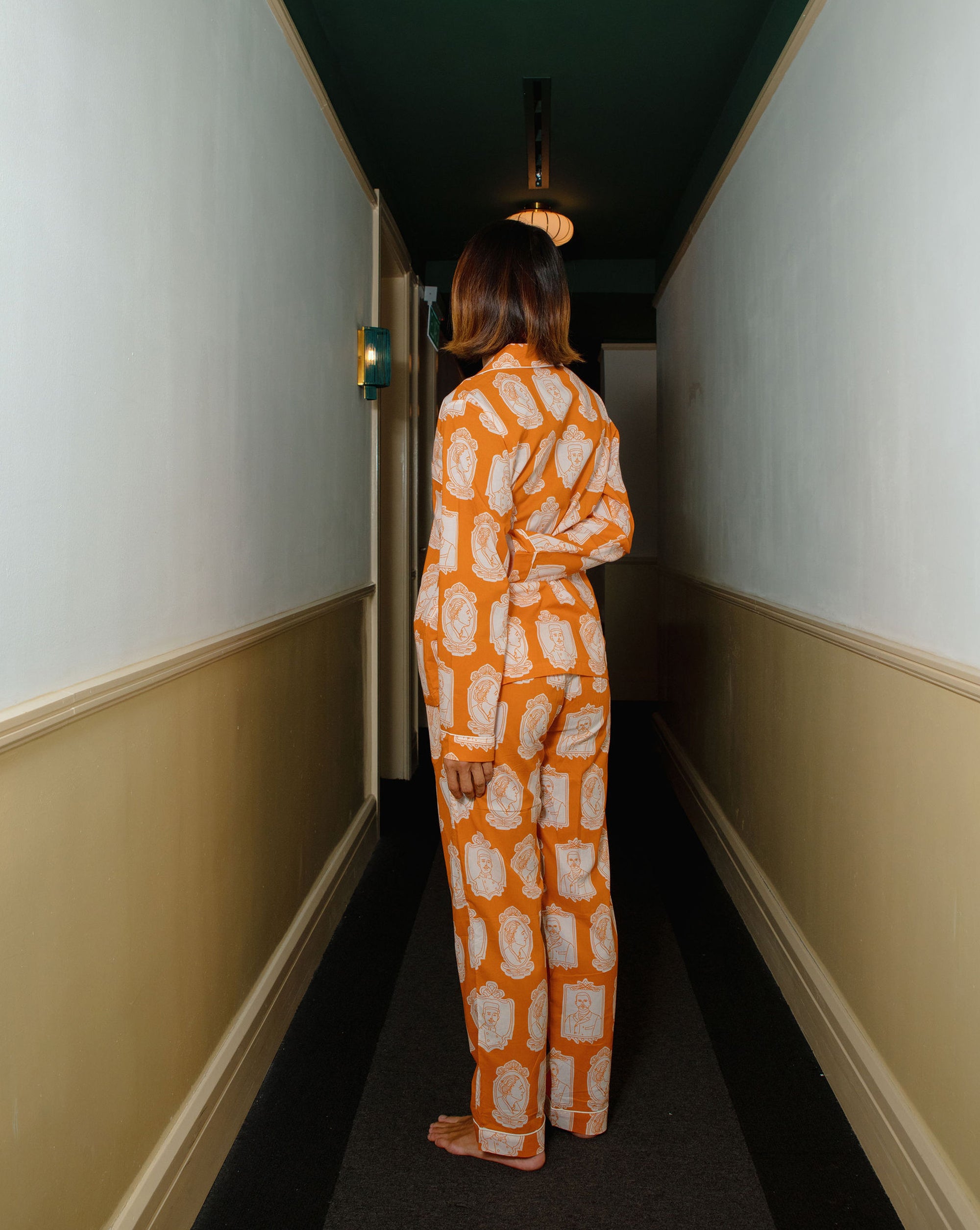 The Explorers (Saffron) Long Pyjama Set