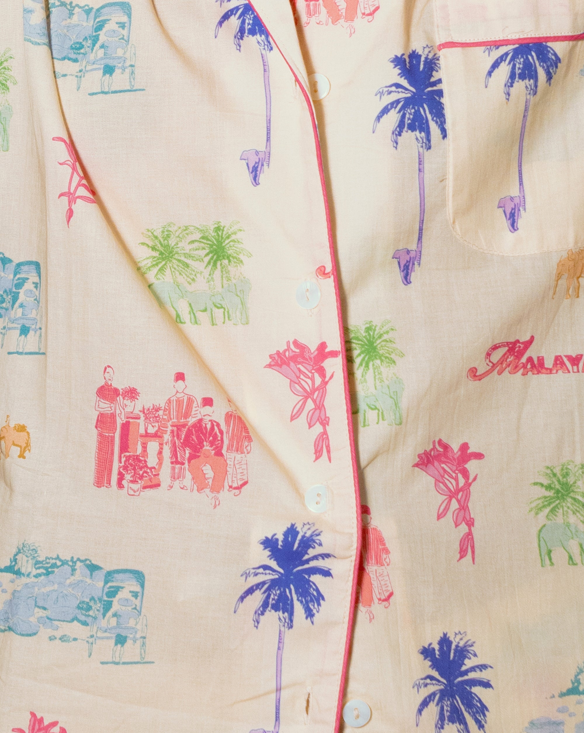 Toile de Malaya (Multico) Mixed Pyjama Set