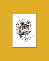 Postcard: Fruit Love Basket
