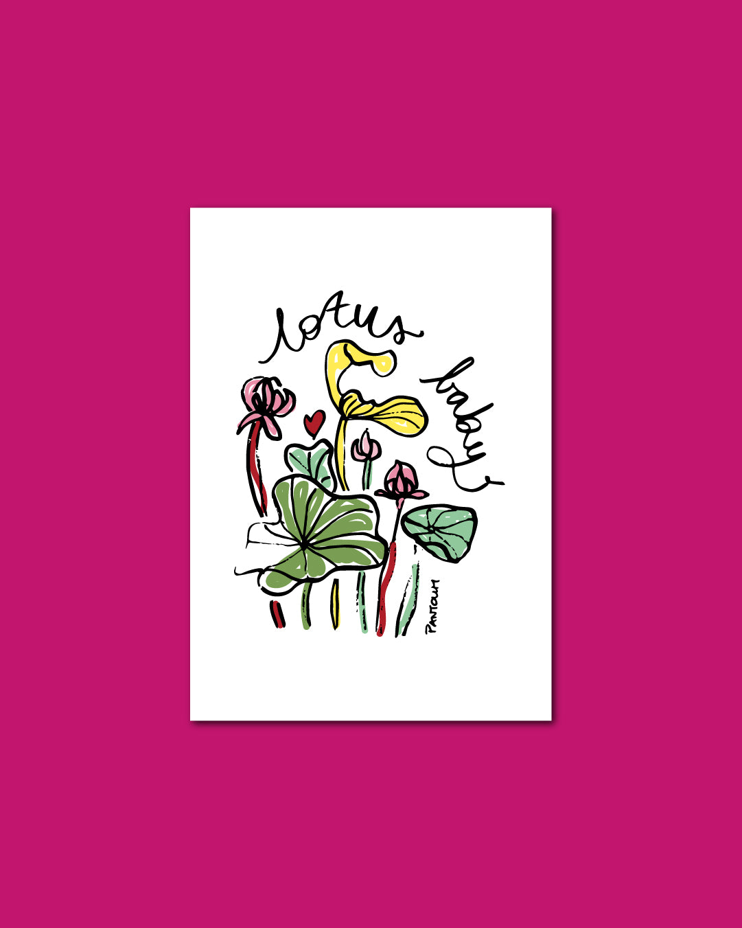 Postcard: Lotus Baby