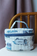 "Toile de Malaya" (Blue) Vanity Case