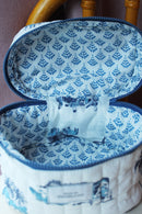 "Toile de Malaya" (Blue) Vanity Case