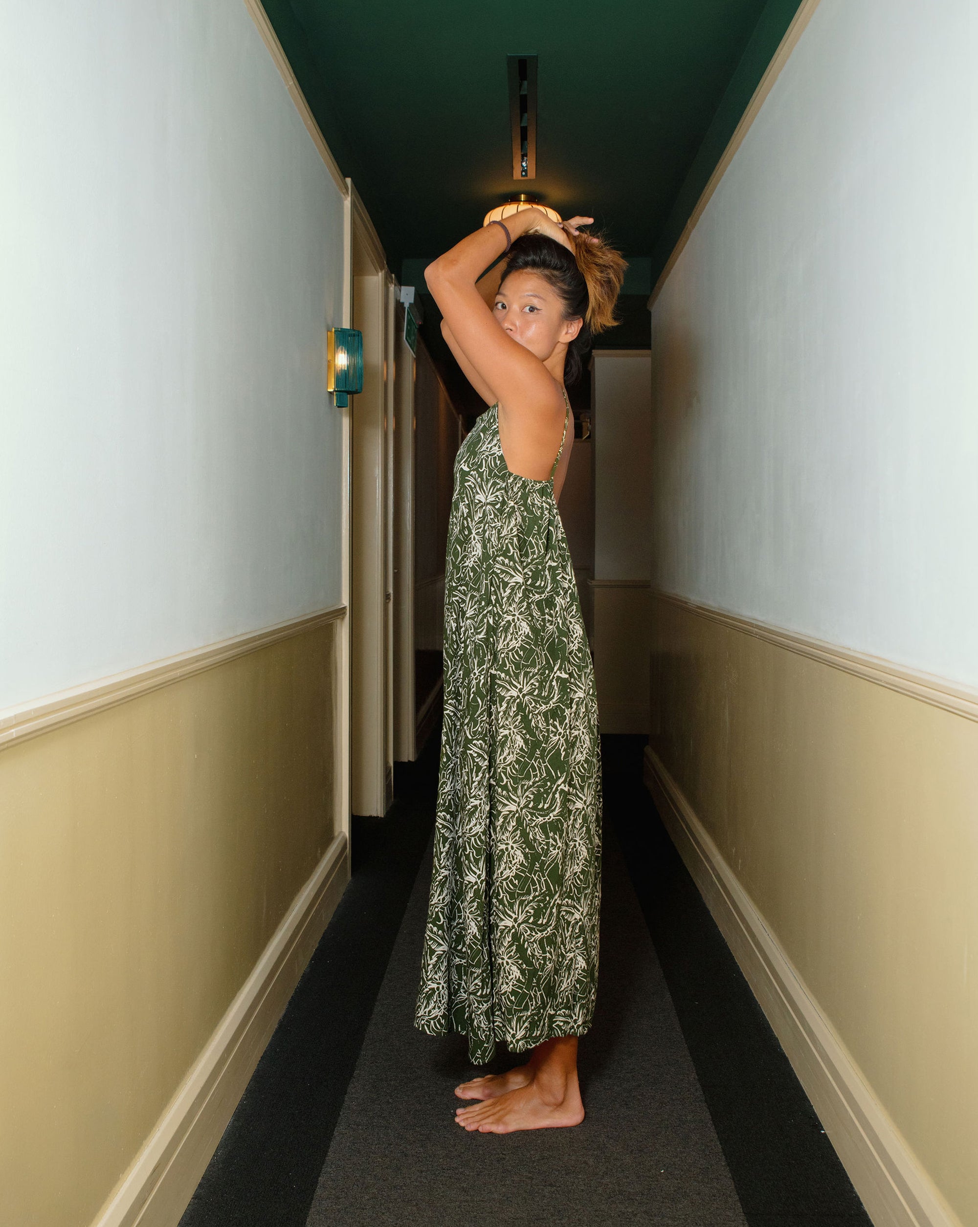 Palmika Maxi Dress Khaki