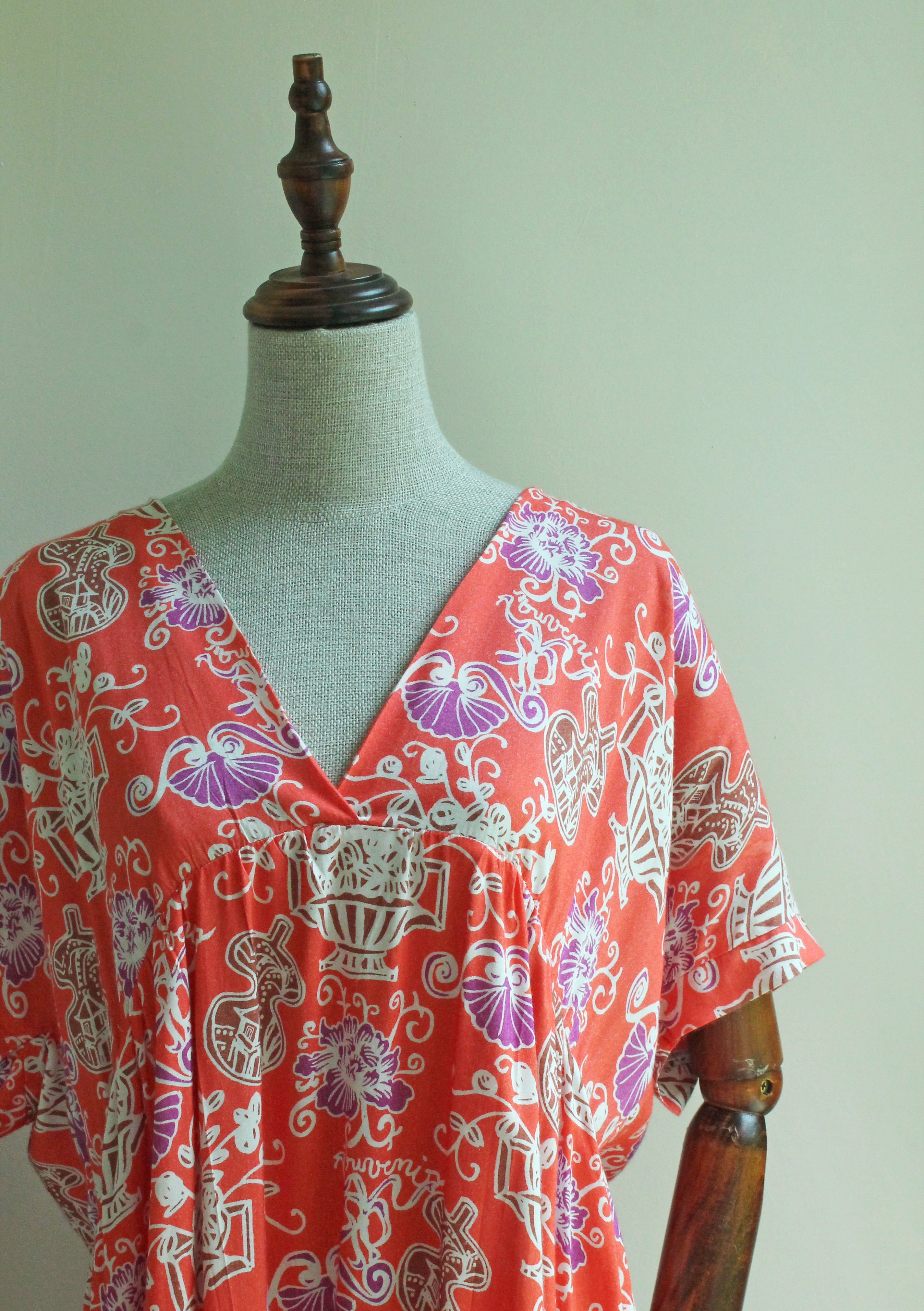 Poporselin Red Midi Dress