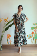 Baby Lotus Black Maxi Dress