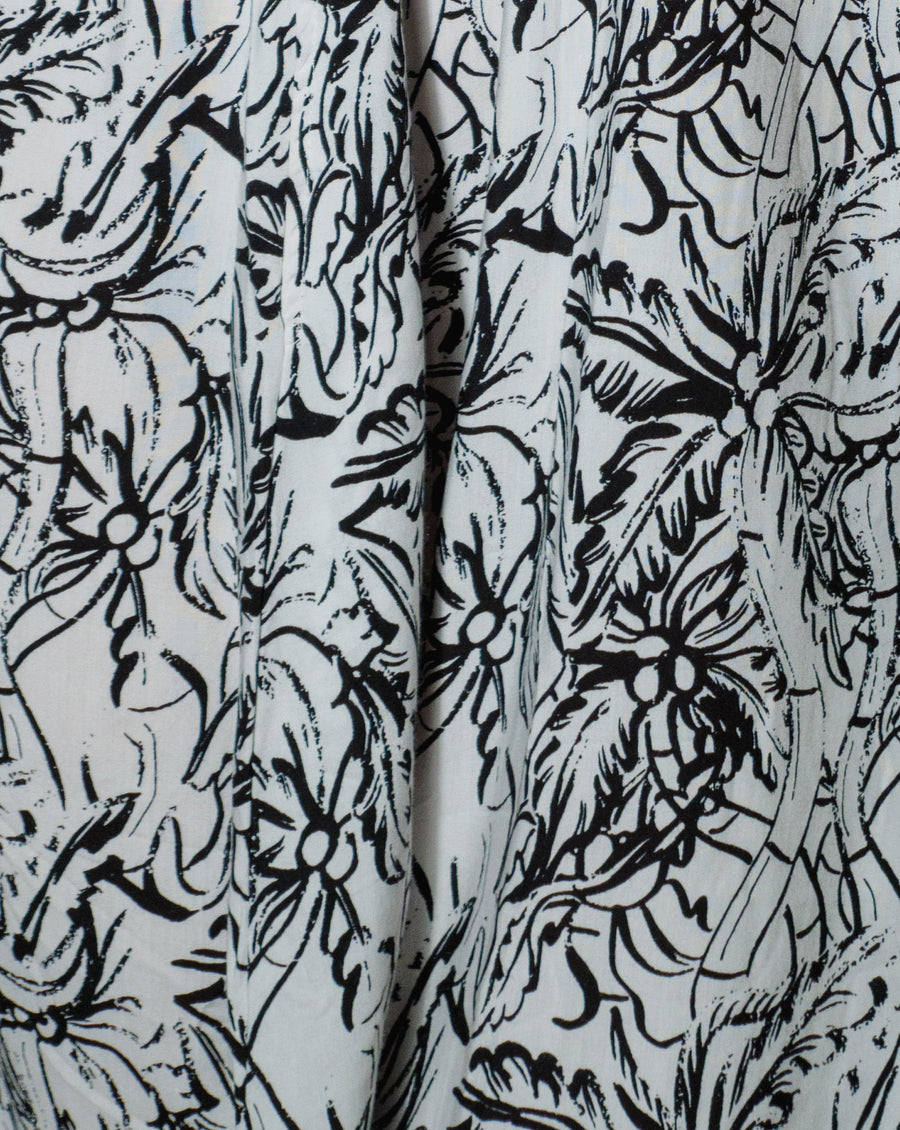 Palmika Black & White Sleeveless Dress