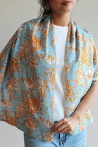 Poporselin Sky Blue Pareo/Scarf