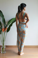 Poporselin Sky Blue Pareo/Scarf