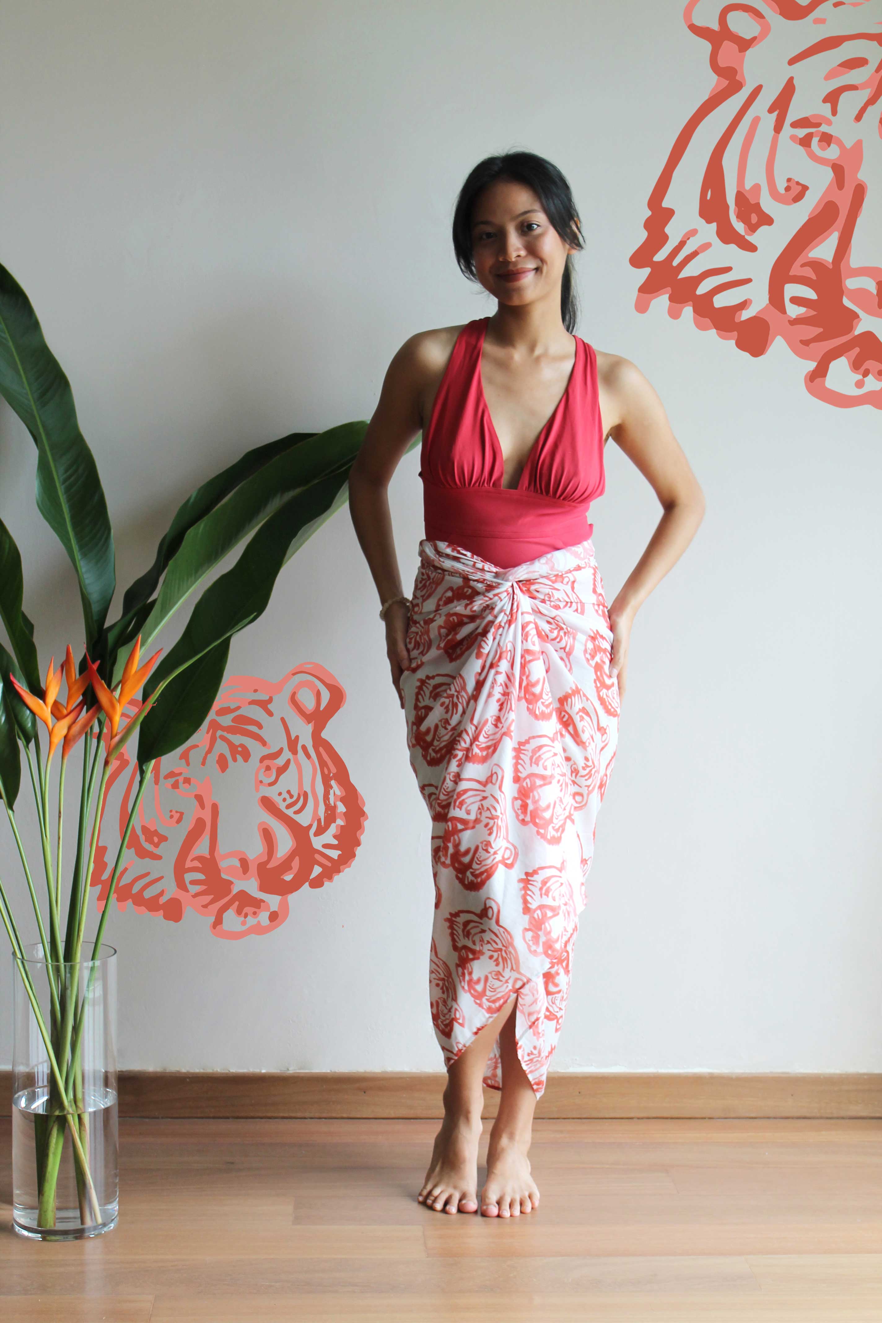 Tiger Malaya Pareo/Scarf